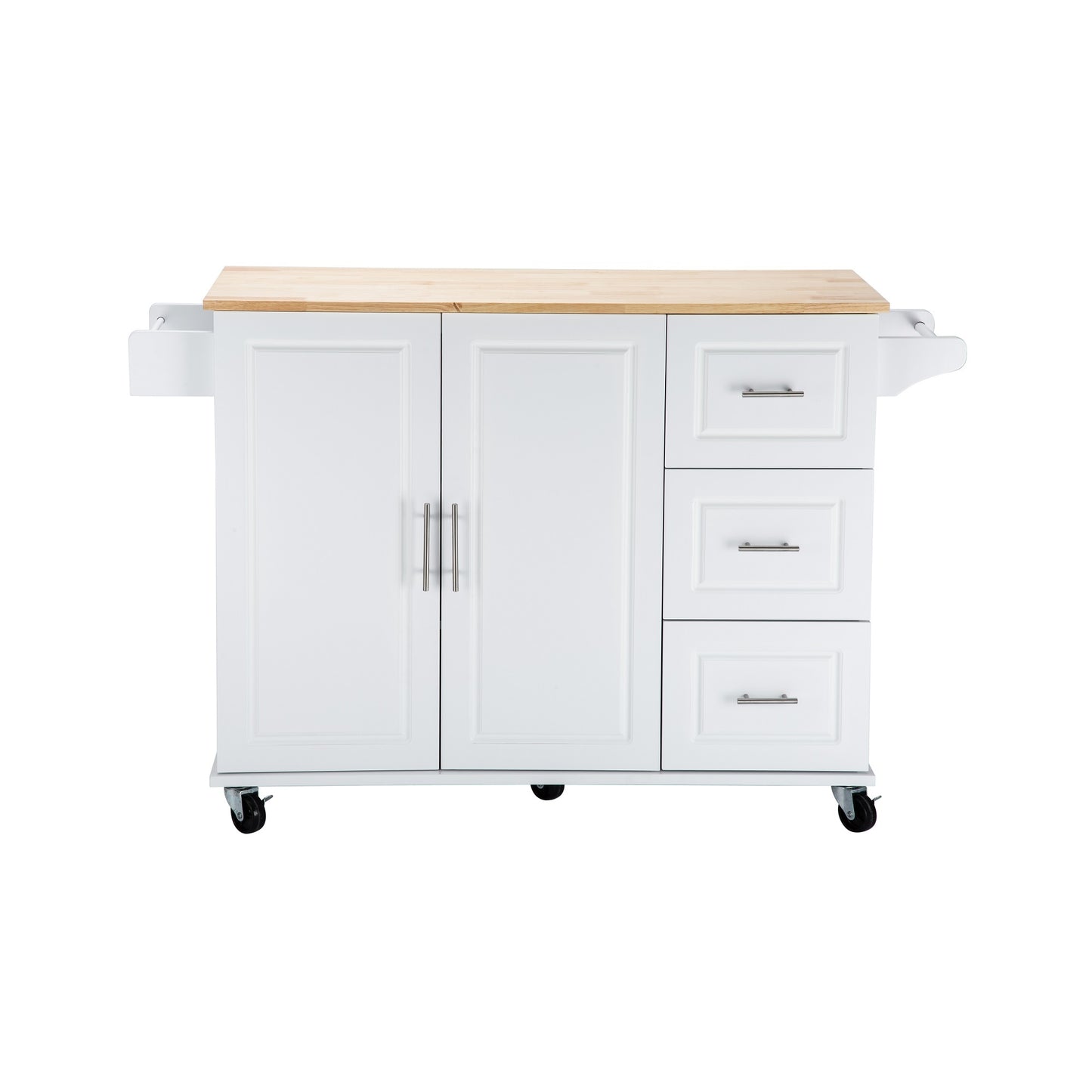 Savvy Kitchen Island & Kitchen Cart - White