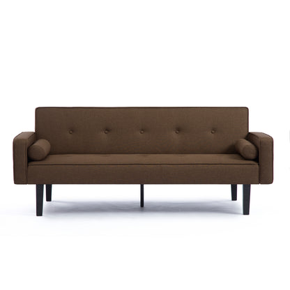 Aziza Convertible Sofa Bed - Dark Brown