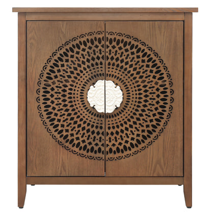 Arazo 2 Door Cabinet - Walnut