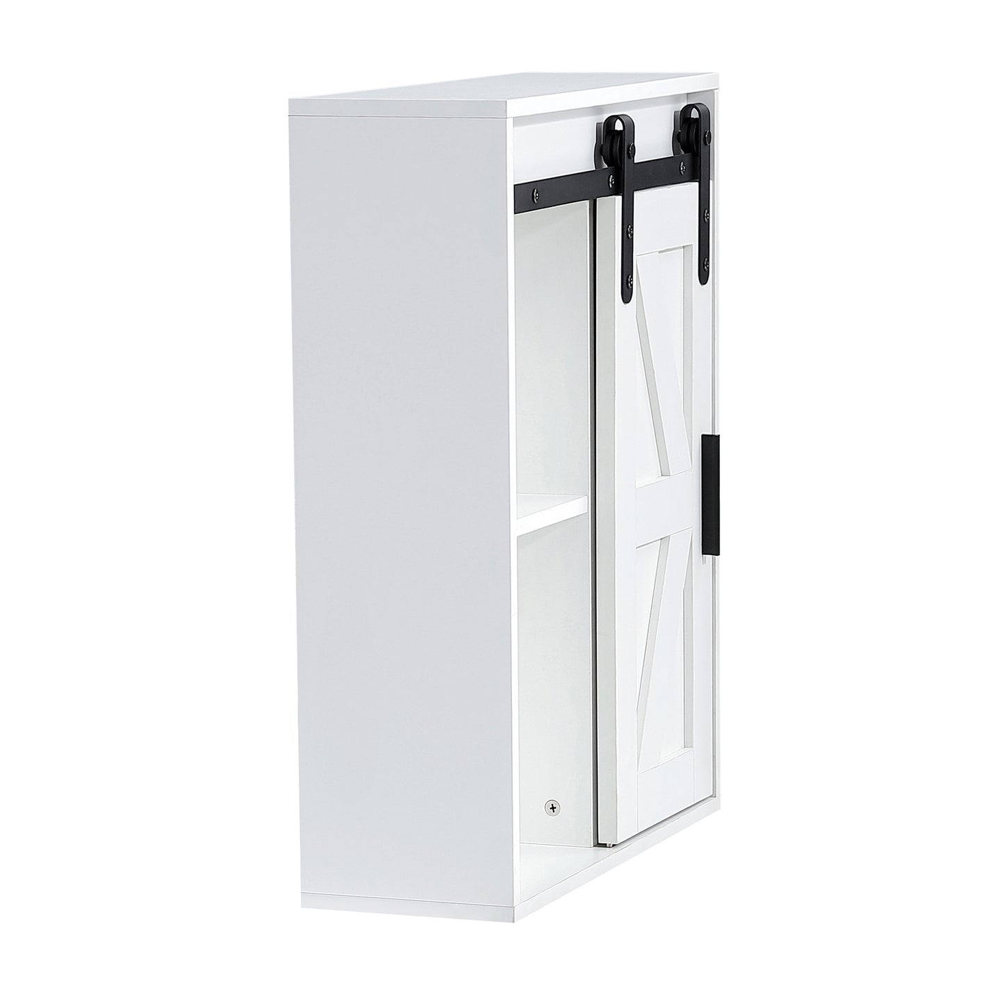 Lumber Wood  Storage Cabinet - White