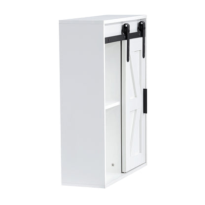 Lumber Wood  Storage Cabinet - White