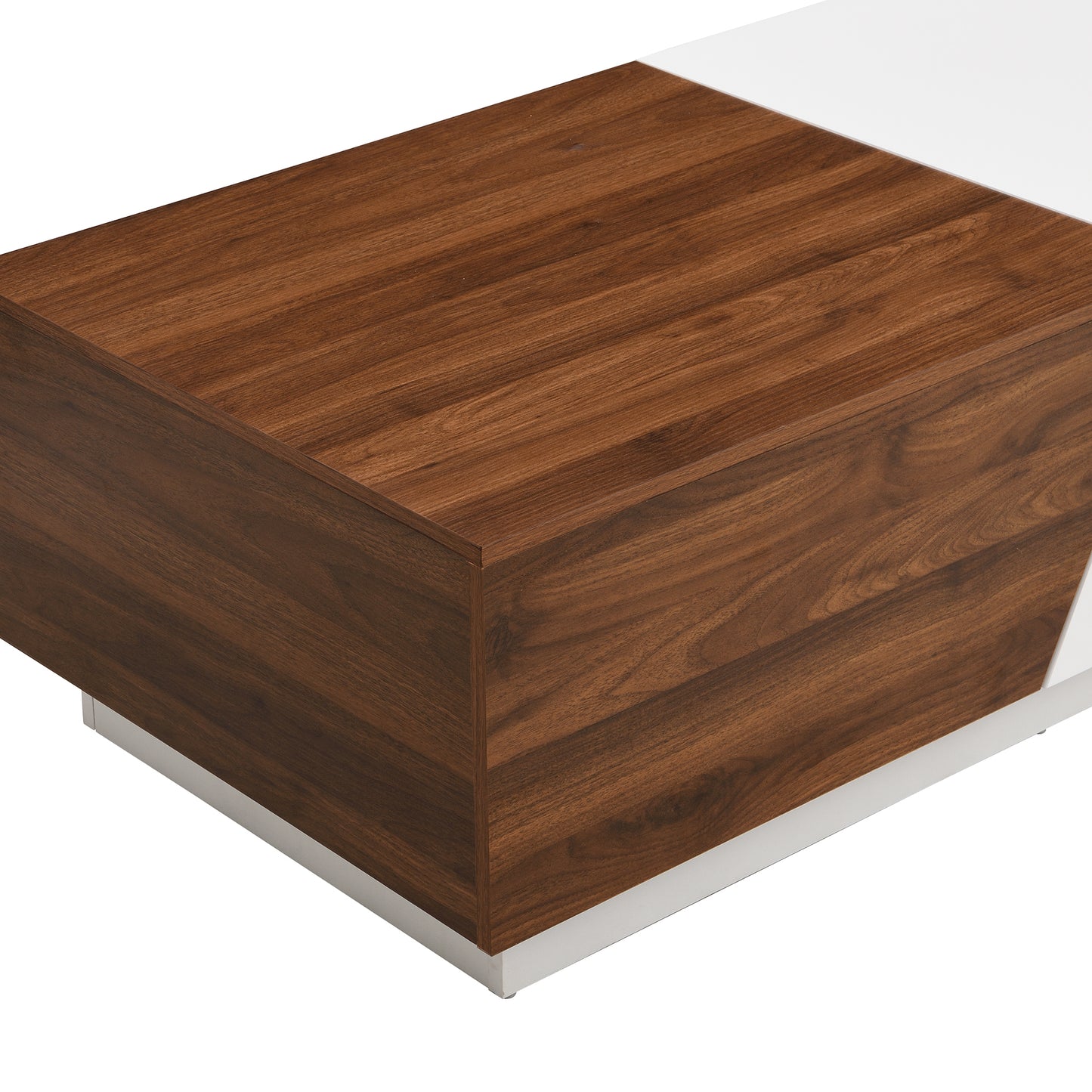 Duo Max Coffee Table - White&Walnut