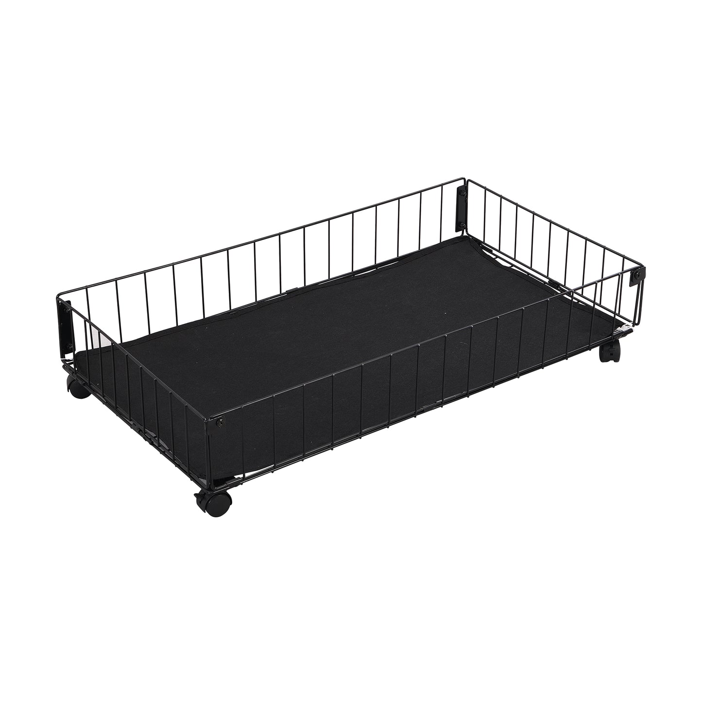 Zee Twin Size Metal Daybed with 2 Drawers - Black