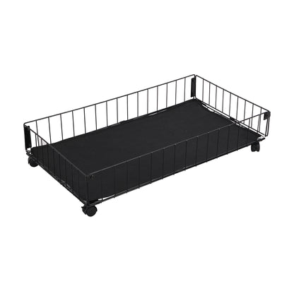 Zee Twin Size Metal Daybed with 2 Drawers - Black