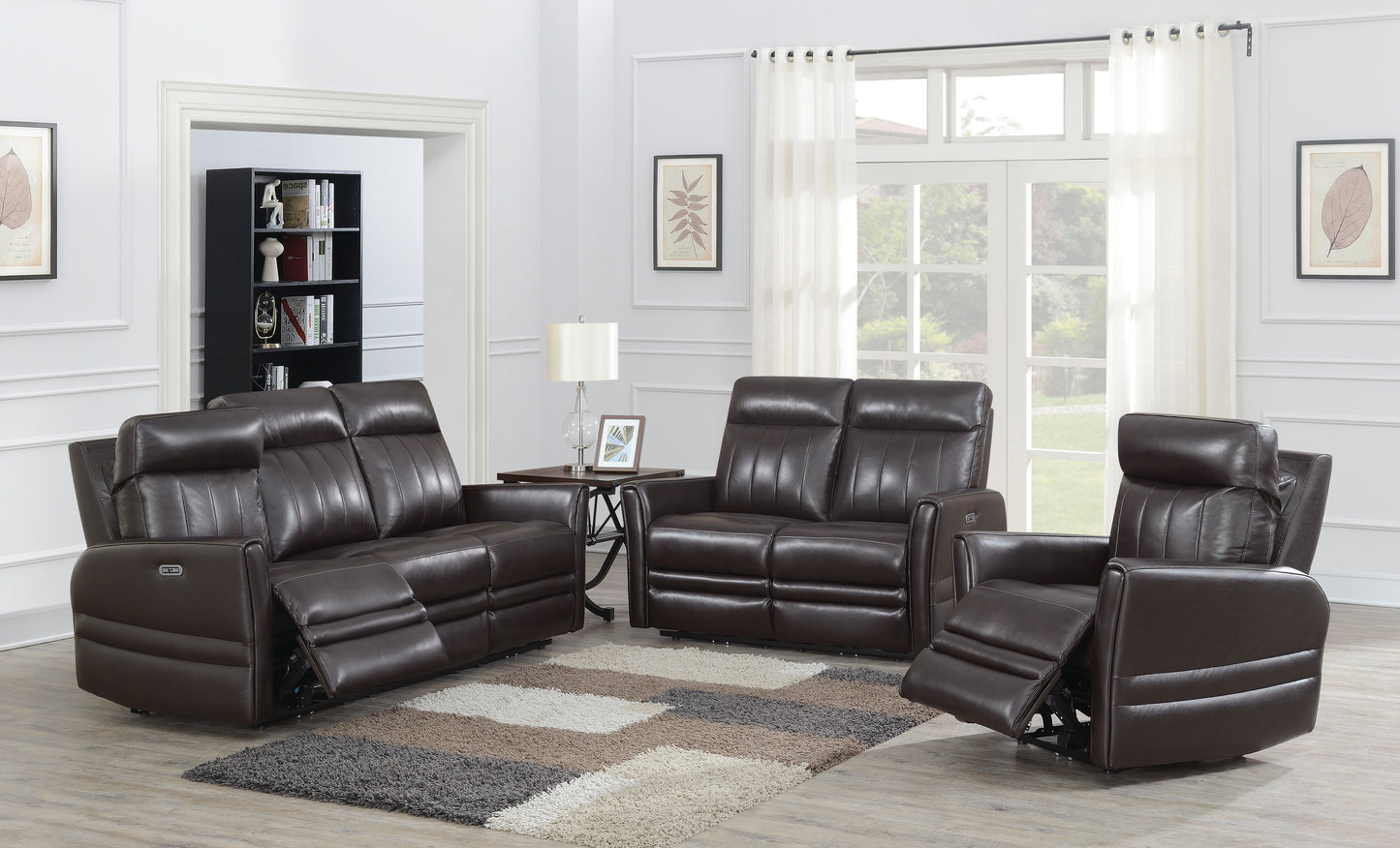 Aisha Leather Recliner Chair  - Brown