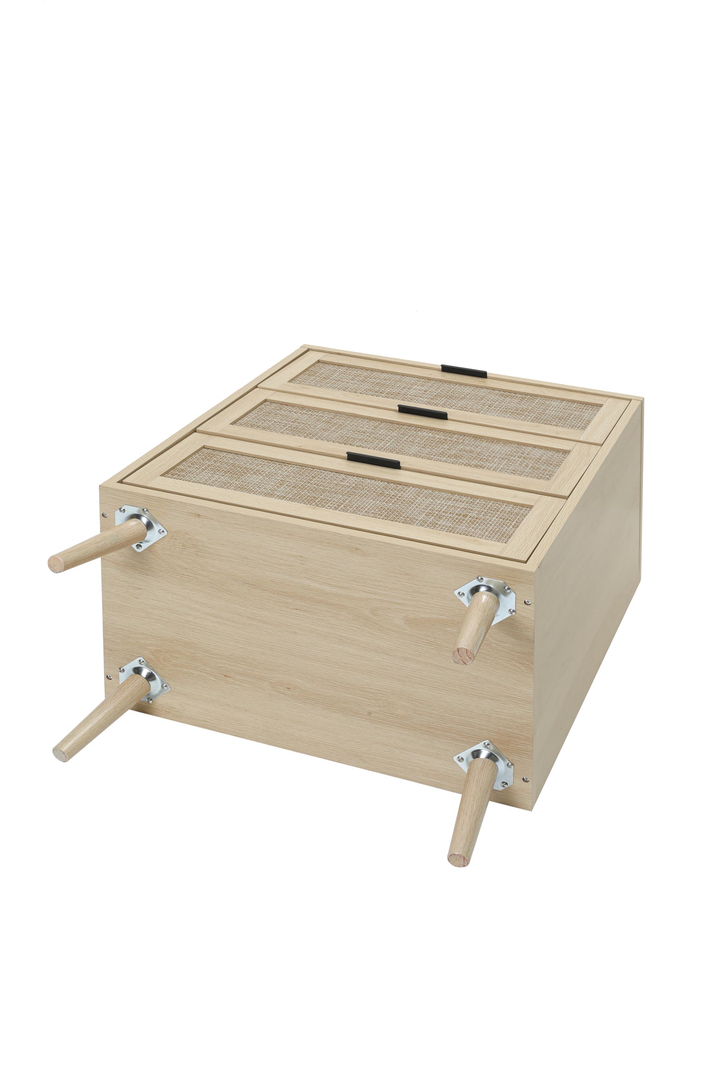 Kooboo 3 Drawer Nightstand End Table - Natural