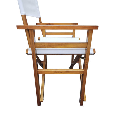 Nana Wooden Folding Director Chair - White