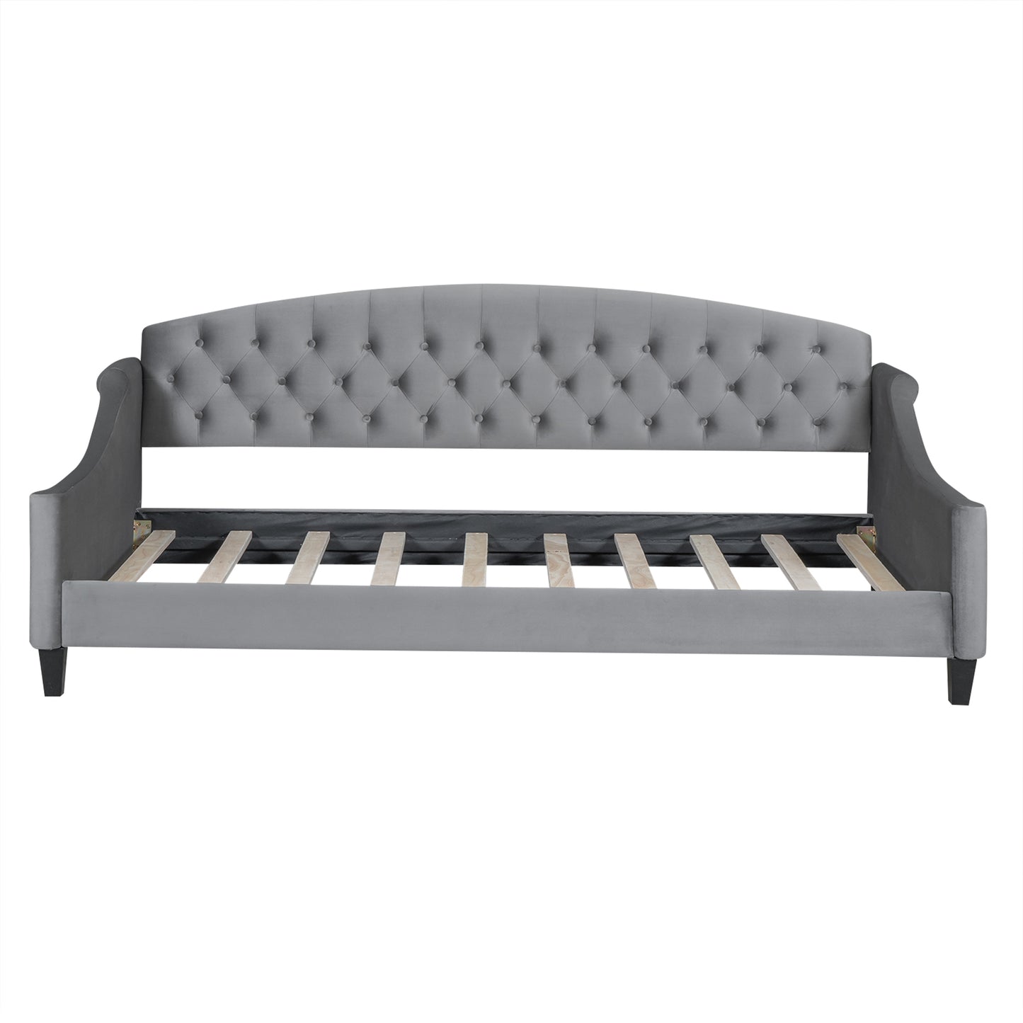 AF Luxury Tufted Button Twin Size Daybed - Gray