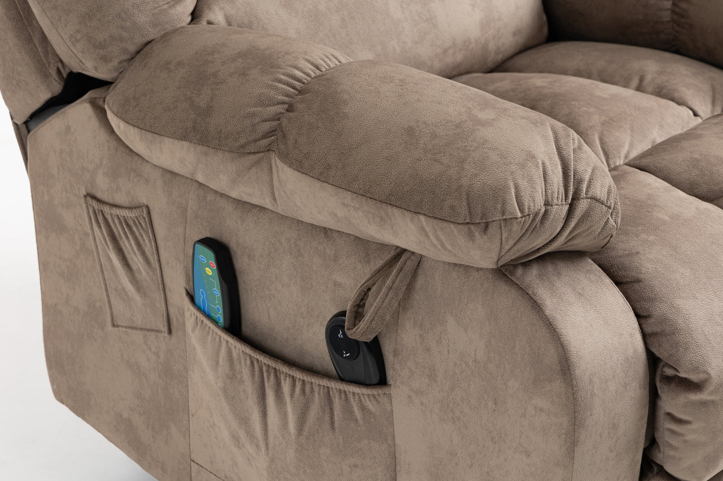 Kiara Recliners Lift Chair - Beige+Brown
