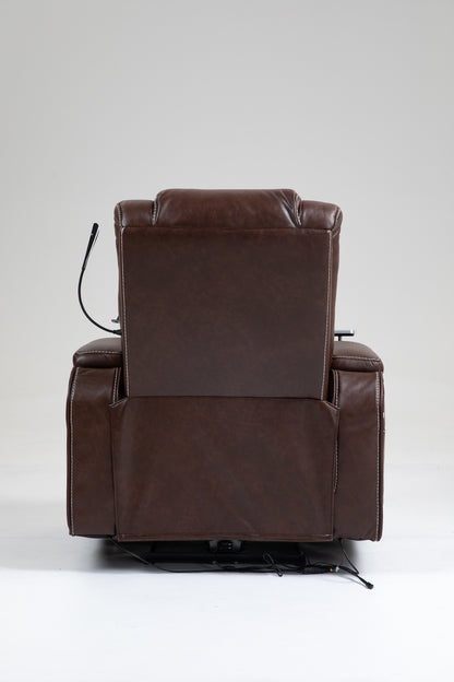 Warner One Power Recliner with Multifunctional Features - Brown