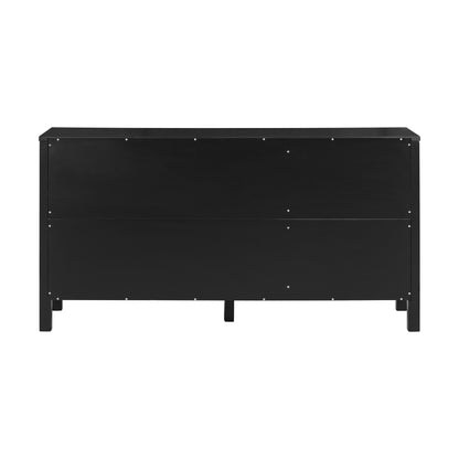 Evie Artistic Three-Door Sideboard Buffet - Black