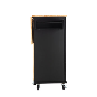 Marvel Kitchen Island & Kitchen Cart  - - Black