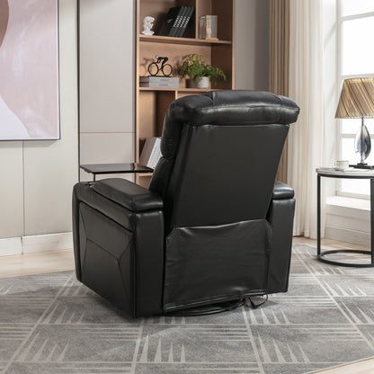 Comfort Max 270 Degree Swivel Power Recliner - Black