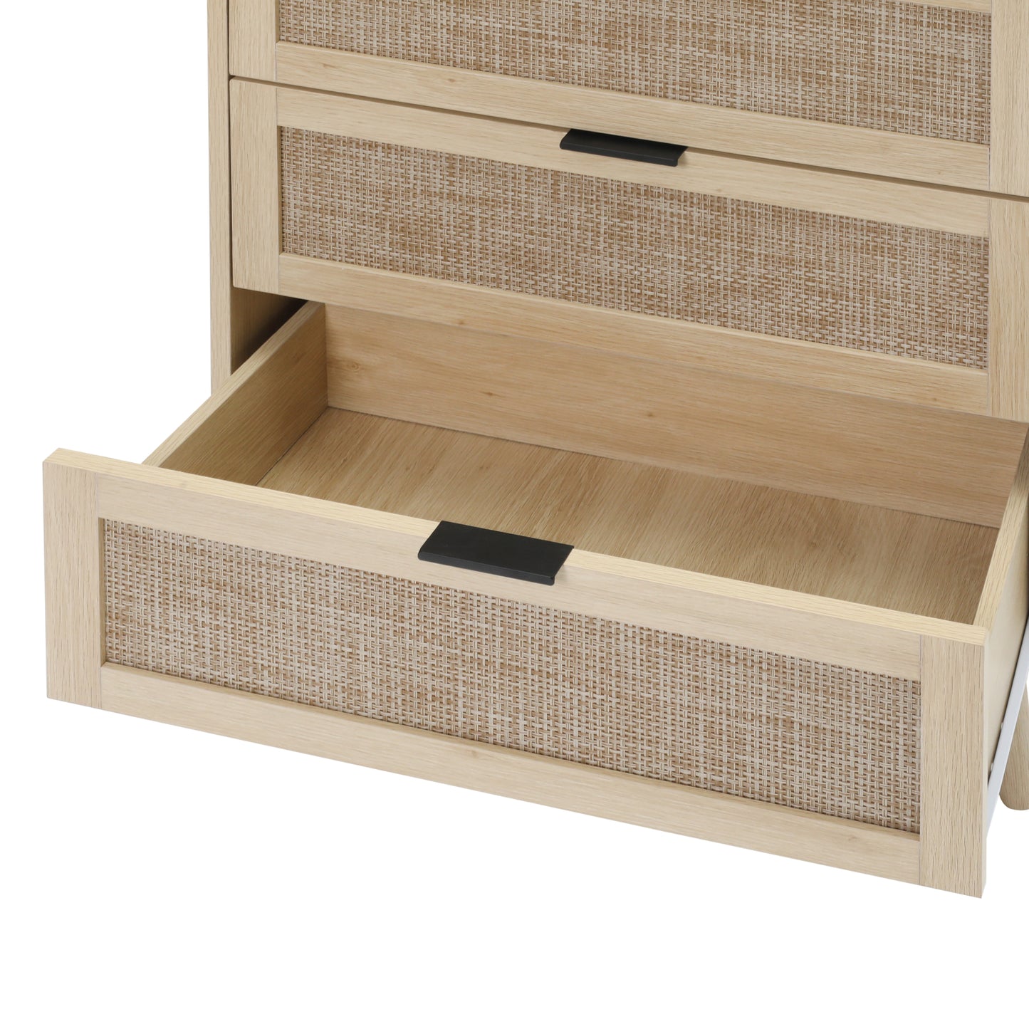 Kooboo 3 Drawer Nightstand End Table - Natural