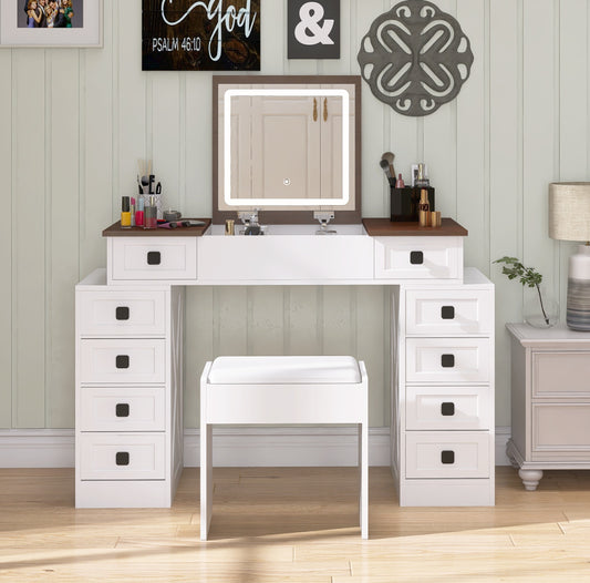 Cleo II Makeup Vanity Desk Set
