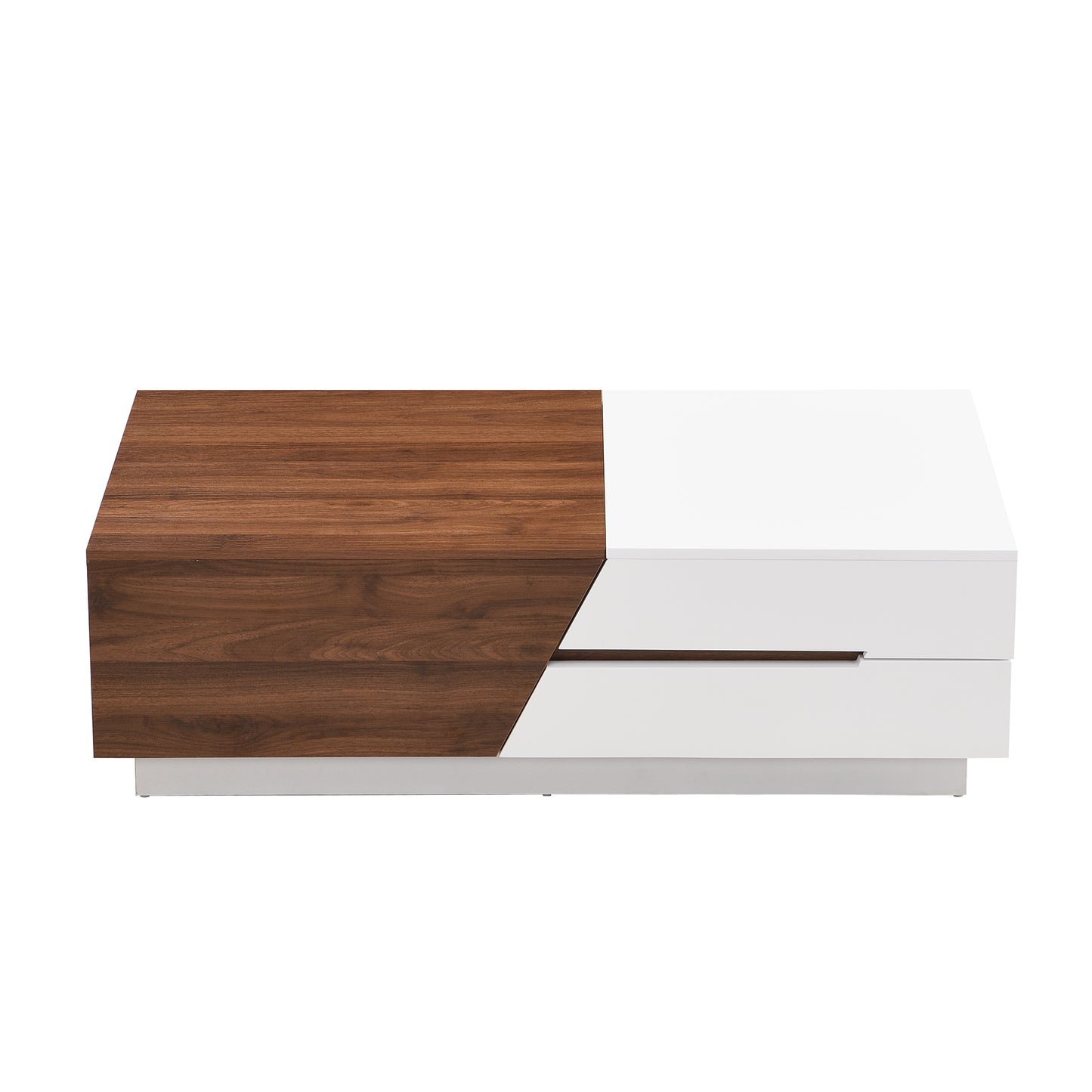 Duo Max Coffee Table - White&Walnut