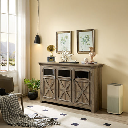 Rosa Farmhouse Sideboard Buffet - Gray Wash