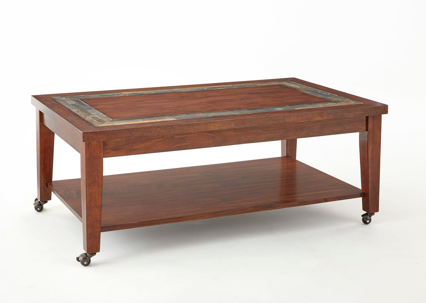 Classic Coffee Table with Bottom Shelf