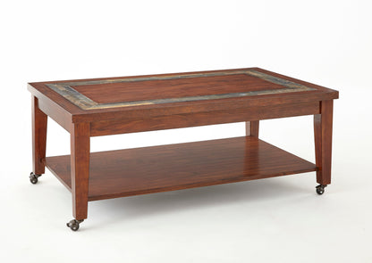 Classic Coffee Table with Bottom Shelf