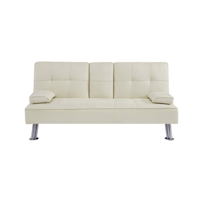 Devo PU Convertible Sofa Bed  - Beige