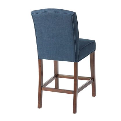 Marian Tufted Counter Stool - Navy Blue