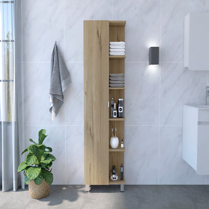 Cio Single Door Cabinet - Light Oak
