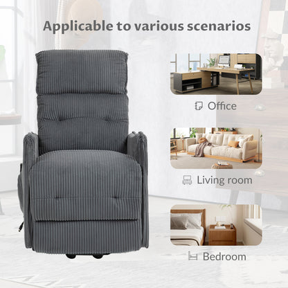 Fraser Electric Recliner Chair - Dark Gray
