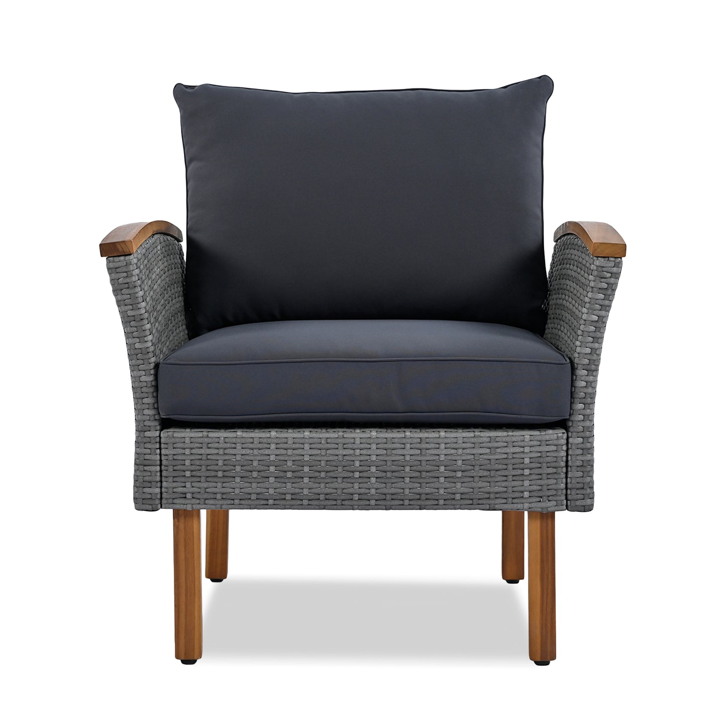 Dario 9 Pc Patio Rattan Furniture Set - Gray