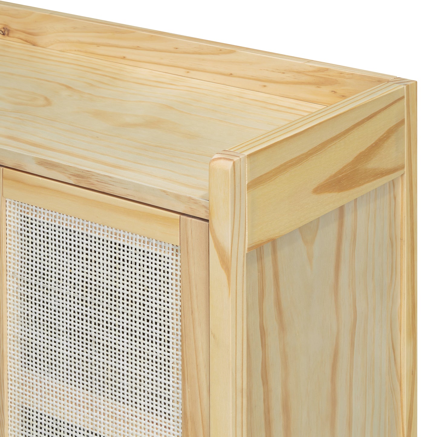 Hana Rattan Doors Sideboard Buffet - Natural