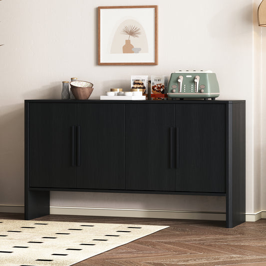Miya Retro Sideboard Buffet - Black
