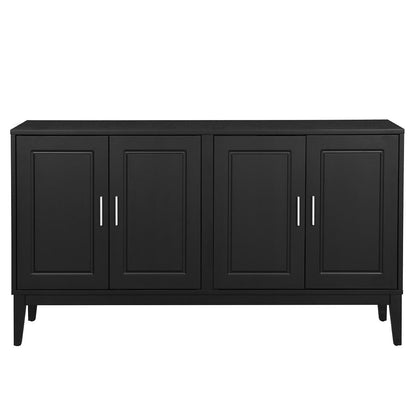 Sonia 4-Door Sideboard Buffet - Black