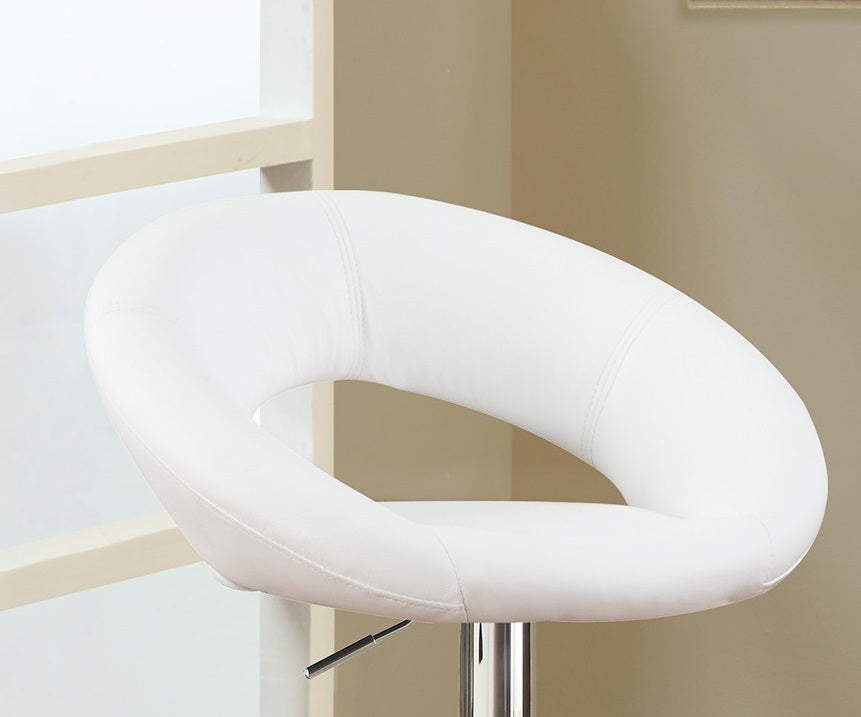 Donut Adjustable Stool - White Set of 2
