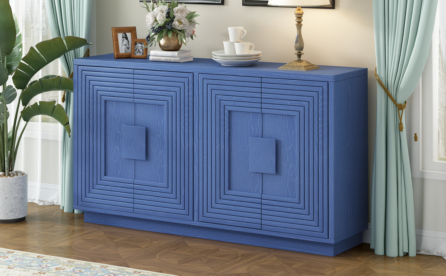 Alan Vintage Sideboard Buffet - Antique Navy Blue