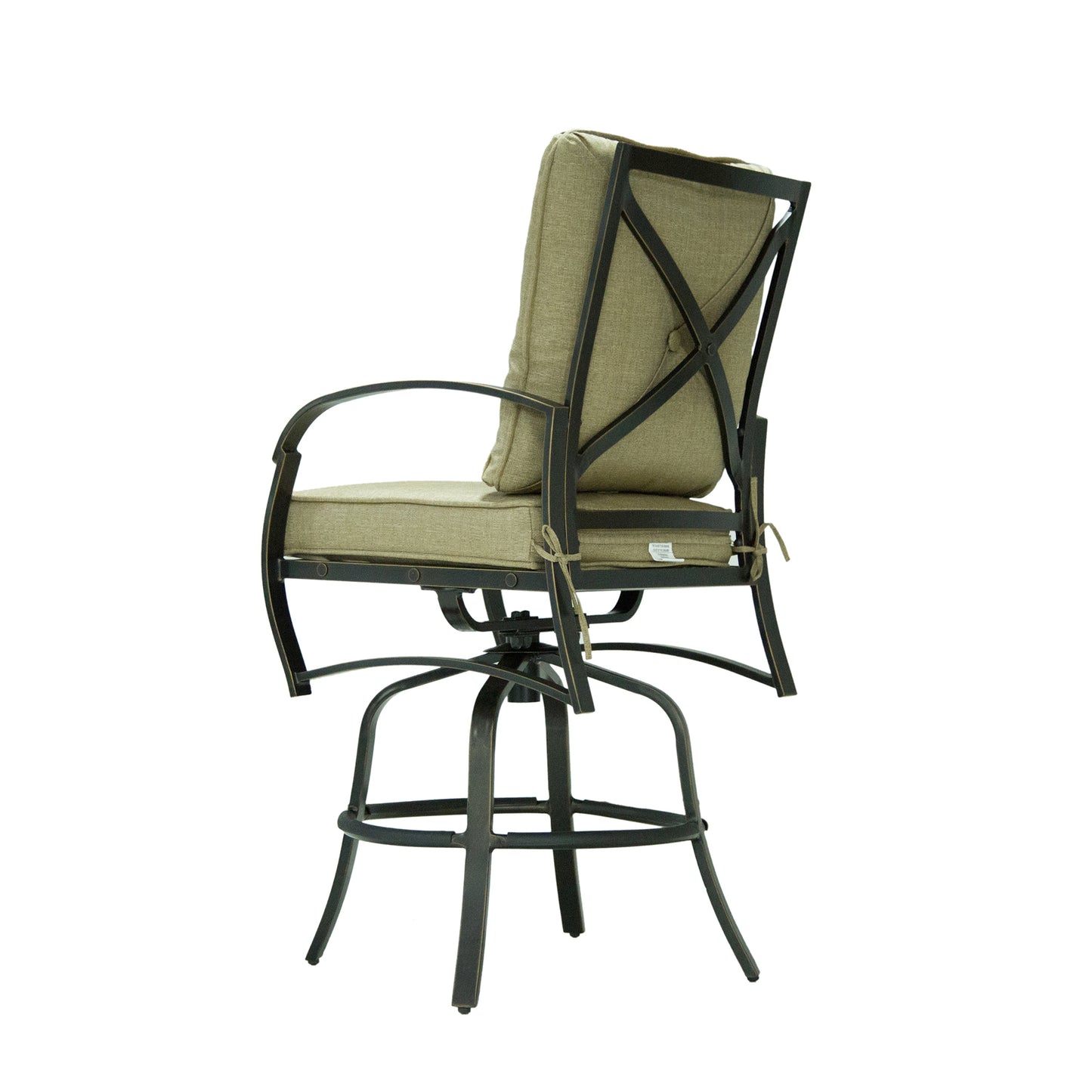 Rayna Outdoor Bar Stool (Set of 2) - Antique Bronze