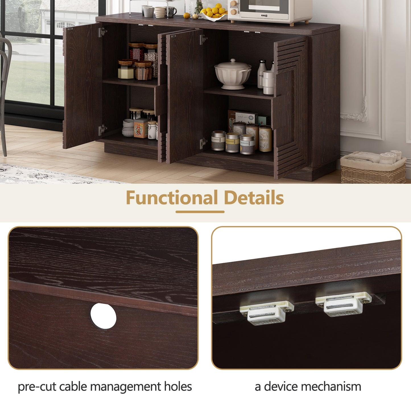 Alan Vintage Sideboard Buffet - Espresso