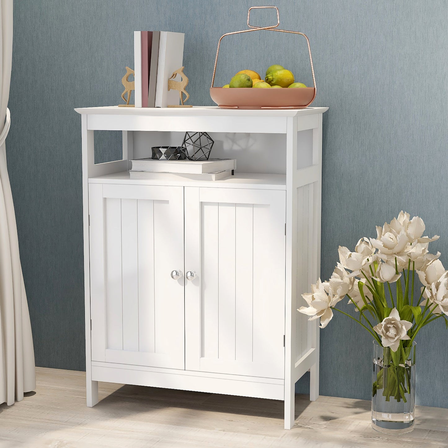 Rome Bathroom Cabinets Storage - White
