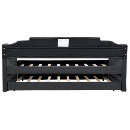 Yuma  Twin Size Daybed with Trundle - Black