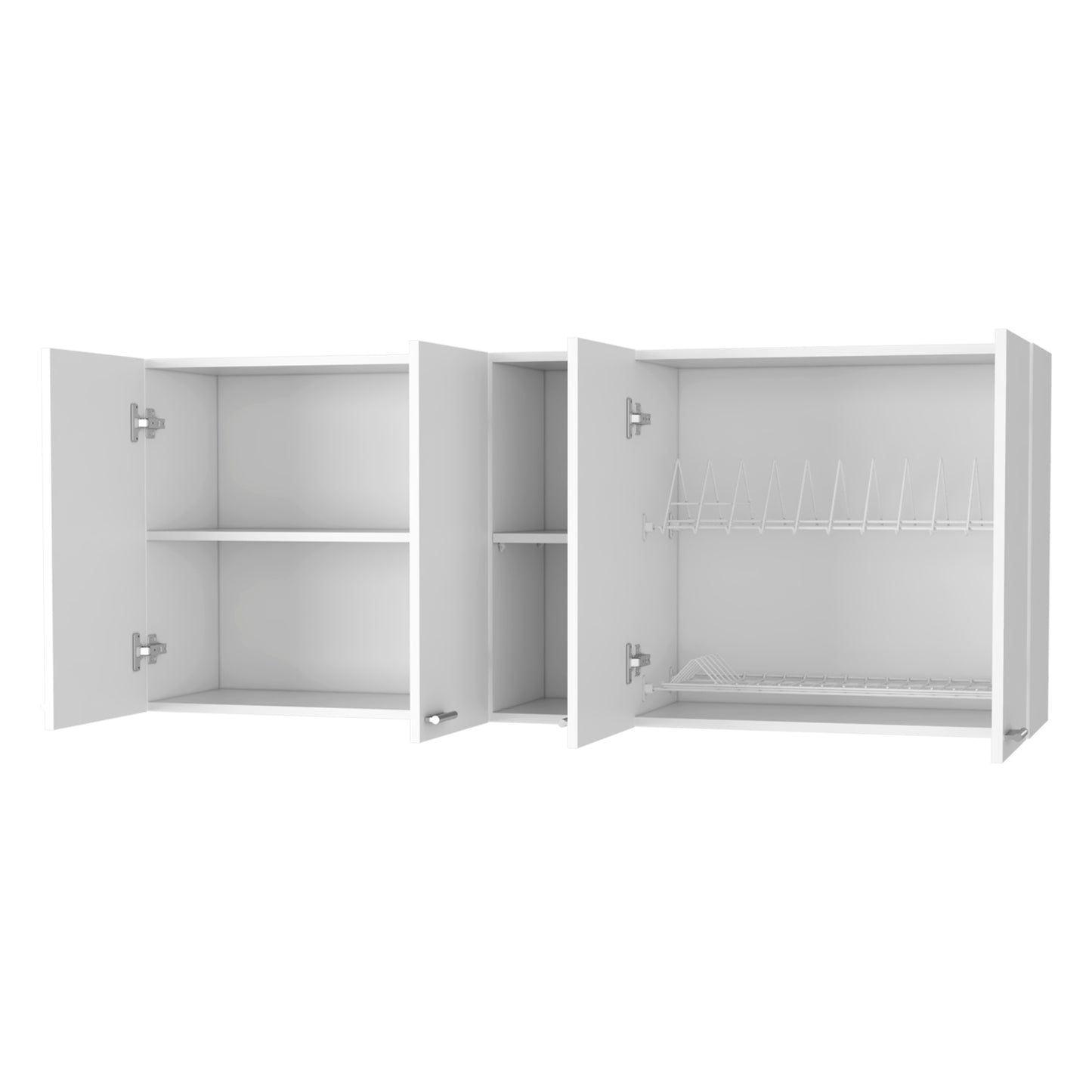 Menlo Four Swing Doors Wall Cabinet - White