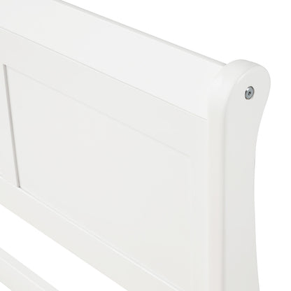 Urban Fusion Twin Size Wood Platform Bed - White