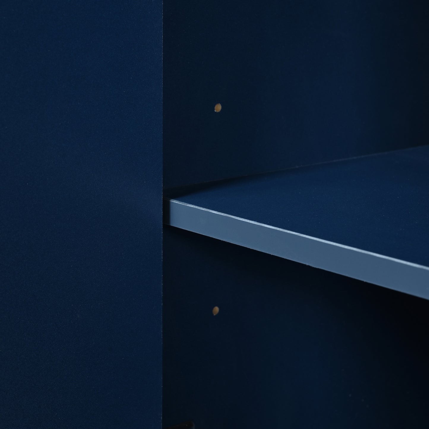 Exquisite Vertical-Striped Four-Door Sideboard - Navy Blue
