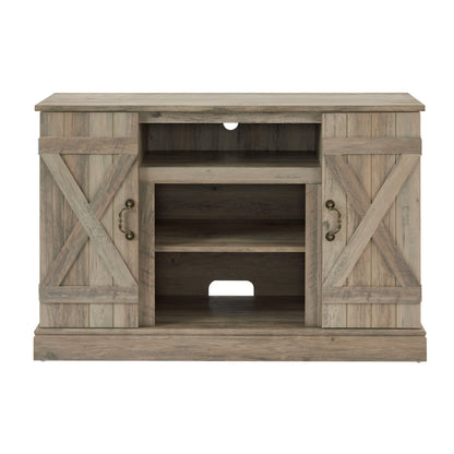Utopia Media TV Stand Antique Entertainment Console - Gray