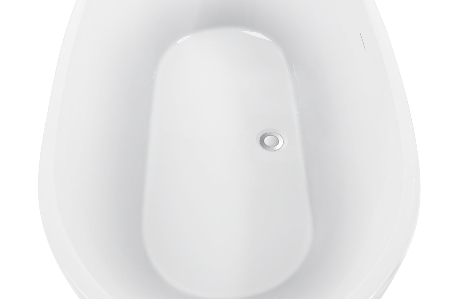 Osha 67"  Acrylic Freestanding Soaking Bathtub  - White