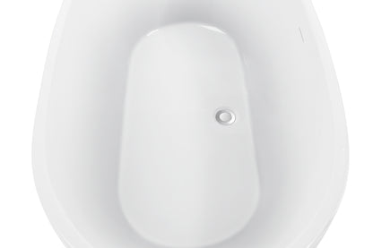 Osha 67"  Acrylic Freestanding Soaking Bathtub  - White
