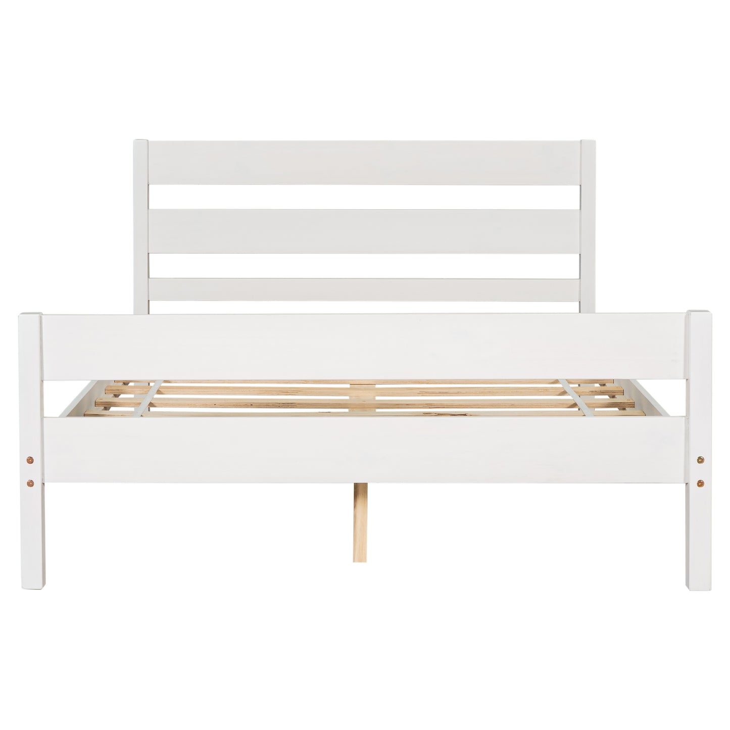 Saba Full Size Platform Bed Frame - White