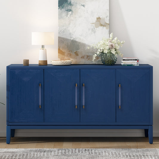 Carri Versatile Four-Door Sideboard Buffet - Navy Blue