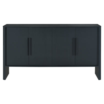 Miya Retro Sideboard Buffet - Black