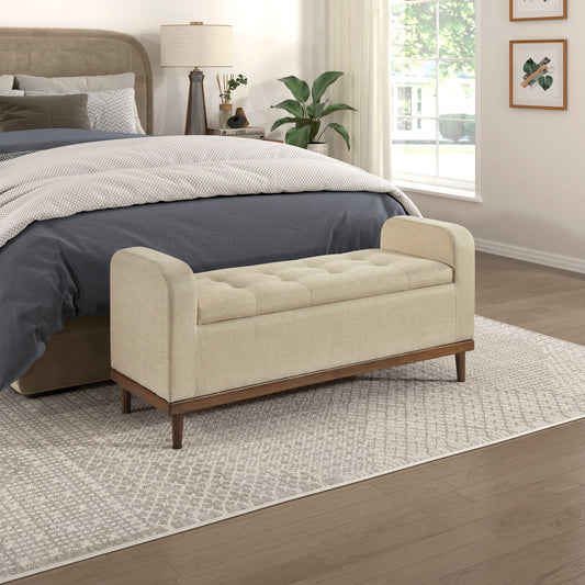 Hutc Lift Top Storage Bench - Light Brown