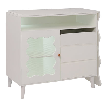 Pippa L-Shaped Modern Farmhouse Sideboard Buffet