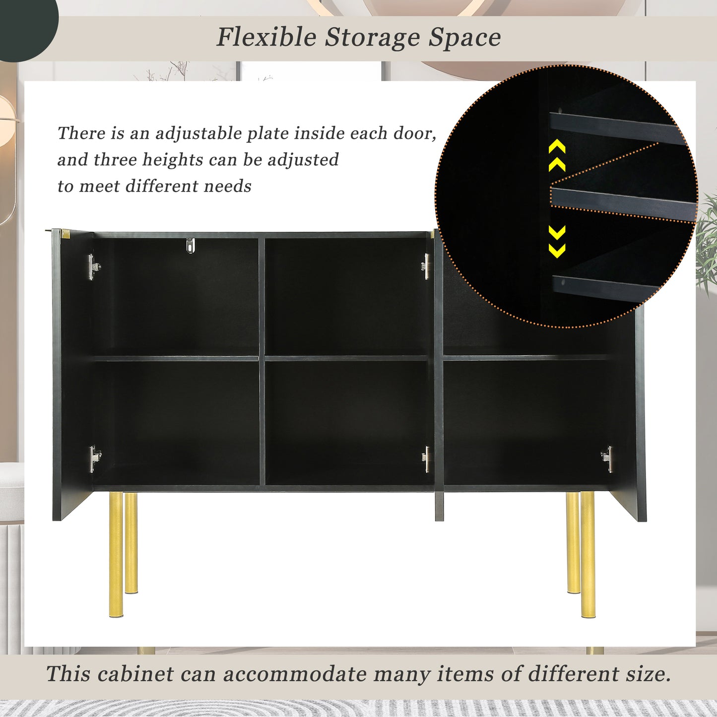 Rocha Sideboard Buffet - Black