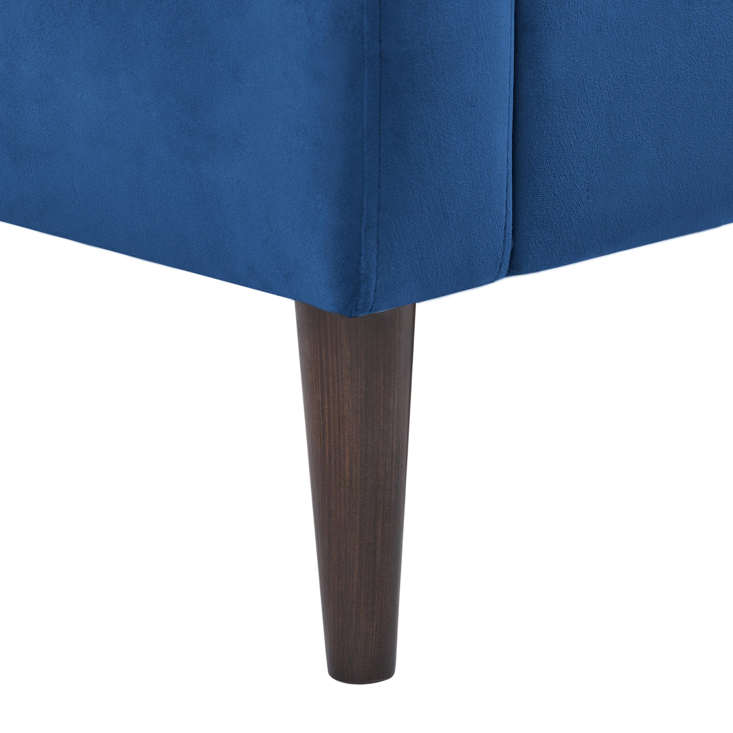 Jericho Convertible Velvet Sofa Bed - Blue